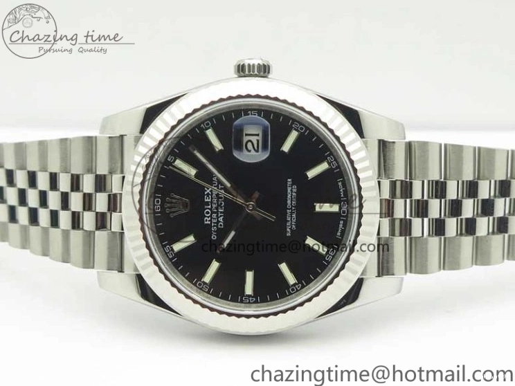 version Stick REF Black Best DateJust New Dial 126334 Edition 1:1 A3235 on Bracelet Markers Jubilee SS 0326
